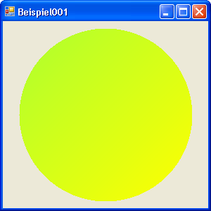 Mit einem Farbverlauf gefüllter Kreis