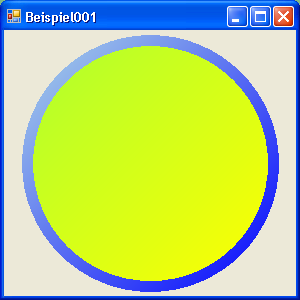 Mit einem Farbverlauf gefüllter Kreis
