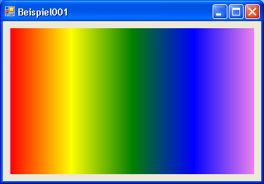 Linearer Gradient: Regenbogenfarben